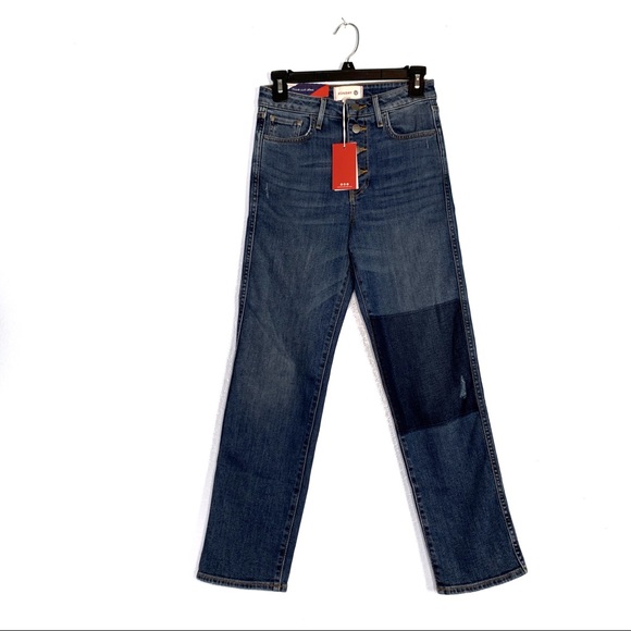 SUNDRY High Waist Rainbow Pocket Cropped Jeans - Picture 3 of 13